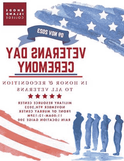 veterans day ceremony graphic banner